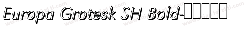 Europa Grotesk SH Bold字体转换